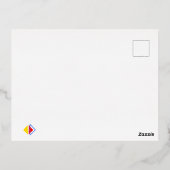 Die Familie Folien Feiertagspostkarte (Rückseite)