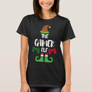 Die Familie Gamer Elf passt Weihnachtskostüme zusa T-Shirt