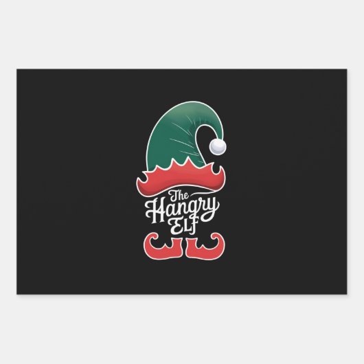 Die Familie Hangry Elf - Weihnachten Geschenkpapier Set (Vorderseite)