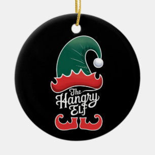 Die Familie Hangry Elf - Weihnachten Keramik Ornament