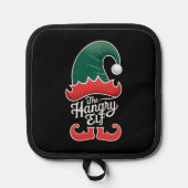 Die Familie Hangry Elf - Weihnachten Topflappen (Vorderseite)