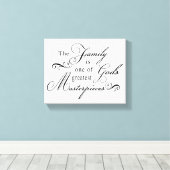 Die Familie ist eines der Beststen Meisterwerke Go Leinwanddruck (Insitu (Holzboden))