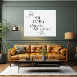 Die Familie ist Gottes Bestes Meisterwerk Akrylkun Acryl Wandkunst