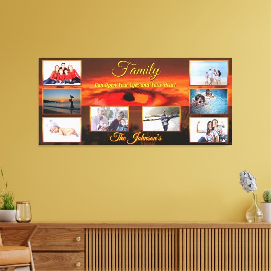 Die Familie kann den Sonnenuntergang 2106 öffnen A Leinwanddruck (Insitu (Wohnzimmer))