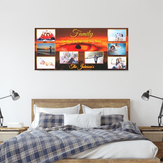 Die Familie kann den Sonnenuntergang 2106 öffnen A Leinwanddruck (Insitu (Schlafzimmer))