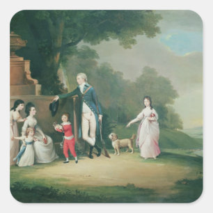 Die Familie Kinloch von Kair Quadratischer Aufkleber