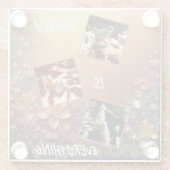 Die Familie Meerkats ist alles. Glasuntersetzer (Rückseite)