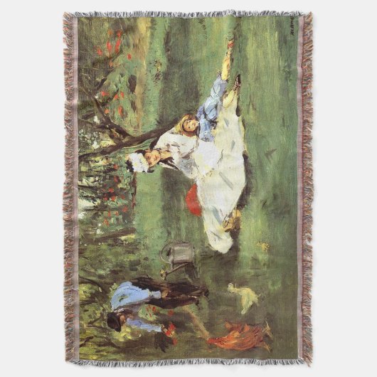 Die Familie Monet in ihrem Garten Edouard Manet Decke (Vorderseite Vertikal)