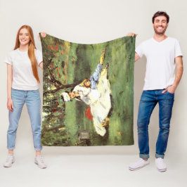 Die Familie Monet in ihrem Garten Edouard Manet Fleecedecke