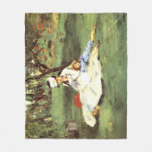 Die Familie Monet in ihrem Garten Edouard Manet Fleecedecke (Vorderseite)