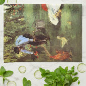 Die Familie Monet in ihrem Garten Edouard Manet Geschirrtuch (Gefaltet)