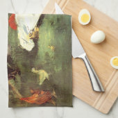 Die Familie Monet in ihrem Garten Edouard Manet Geschirrtuch (Viertel Falte)