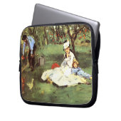 Die Familie Monet in ihrem Garten Edouard Manet Laptopschutzhülle (Vorderseite Links)