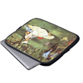 Die Familie Monet in ihrem Garten Edouard Manet Laptopschutzhülle (Vorne Knopf)