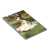 Die Familie Monet in ihrem Garten Edouard Manet Notizblock (Rechte Seite)