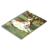 Die Familie Monet in ihrem Garten Edouard Manet Notizblock (Linke Seite)