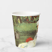 Die Familie Monet in ihrem Garten Edouard Manet Pappbecher (Vorderseite)