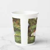 Die Familie Monet in ihrem Garten Edouard Manet Pappbecher (Links)