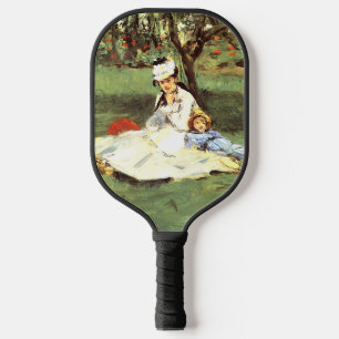 Die Familie Monet in ihrem Garten Edouard Manet Pickleball Schläger