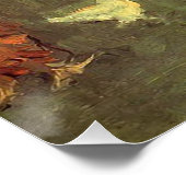 Die Familie Monet in ihrem Garten Edouard Manet Poster (Ecke)