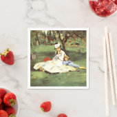 Die Familie Monet in ihrem Garten Edouard Manet Serviette (Beispiel)