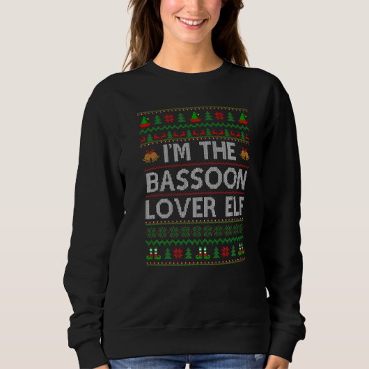 Die Familie passt gut zu mir, ich bin die Bassoon  Sweatshirt (Vorderseite)