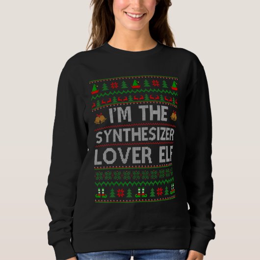 Die Familie passt zu mir, ich bin der Synthesizer Sweatshirt (Vorderseite)