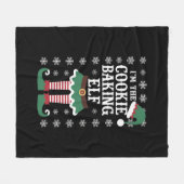 Die Familie passt zum Keksgebäck Elf Weihnachten Fleecedecke (Vorderseite (Horizontal))