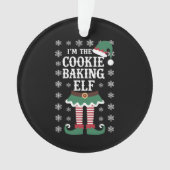 Die Familie passt zum Keksgebäck Elf Weihnachten Ornament (Vorderseite)