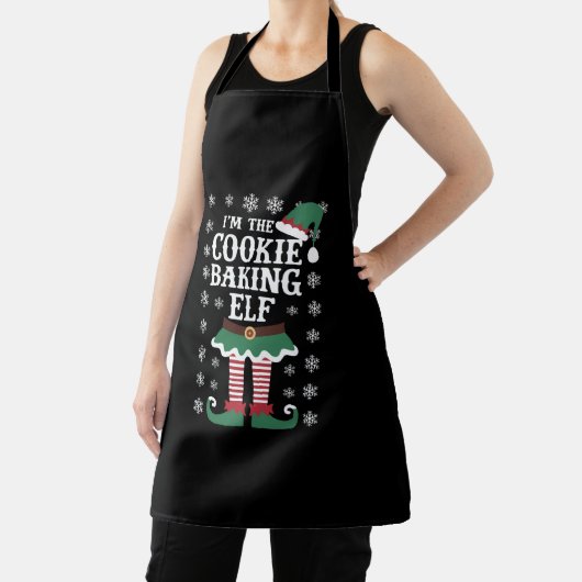 Die Familie passt zum Keksgebäck Elf Weihnachten Schürze (InSitu)