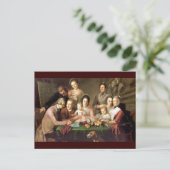 Die Familie Peale von Charles Willson Peale Postkarte (Stehend Vorderseite)