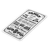 Die Familie regiert Schwarz und Weiß Magnet (Linke Seite)