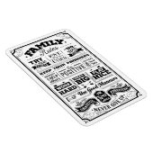 Die Familie regiert Schwarz und Weiß Magnet (Rechte Seite)