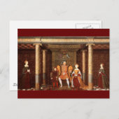 Die Familie von Heinrich VIII. Postkarte (Vorne/Hinten)