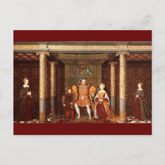 Die Familie von Heinrich VIII. Postkarte