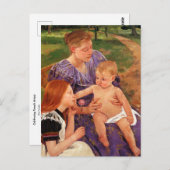 Die Familie von Mary Cassatt Postcard Postkarte (Vorne/Hinten)