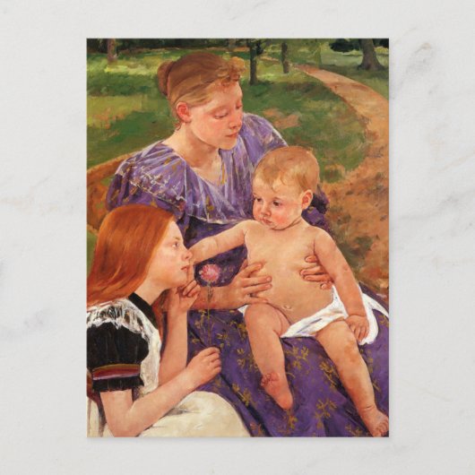 Die Familie von Mary Cassatt Postcard Postkarte (Vorderseite)