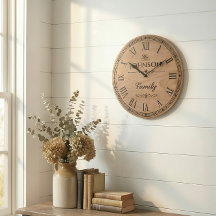 Die Familien JOHNSON Wanduhr