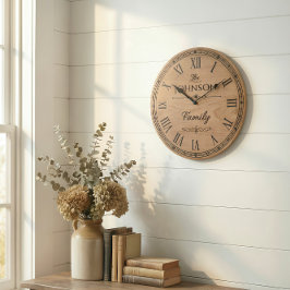 Die Familien JOHNSON Wanduhr