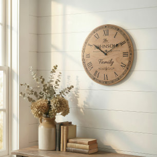 Die Familien JOHNSON Wanduhr