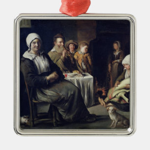 Die Familien-Mahlzeit Ornament Aus Metall