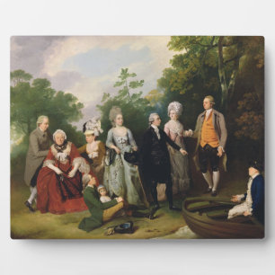 Die Familien Oliver und Ward im Garten, c.1788 ( Fotoplatte