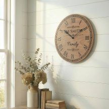 Die Familien SMITH Wanduhr
