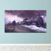 Die Fantasie eines Alten Mannes der letzten Reise Leinwanddruck (Insitu (Holzboden))