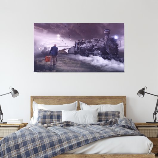 Die Fantasie eines Alten Mannes der letzten Reise Leinwanddruck (Insitu (Schlafzimmer))