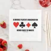 Die Fantasie eines Bridge-Spielers wird nie versch Serviette (Beispiel)