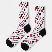 Die Fantasie eines Bridge-Spielers wird nie versch Socken (Linkes Detail)