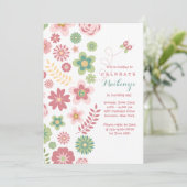 Die Fantasie-Einladung des Mädchens Einladung (Stehend Vorderseite)