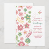 Die Fantasie-Einladung des Mädchens Einladung (Vorne/Hinten)