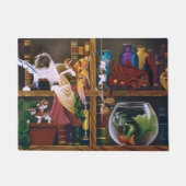 Die Fantasiebibliothek der Zauberer Fußmatte (Vorderseite)